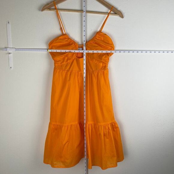 Rails Chrissy Orange Cotton Cutout Mini Dress Size XS - Picture 12 of 12